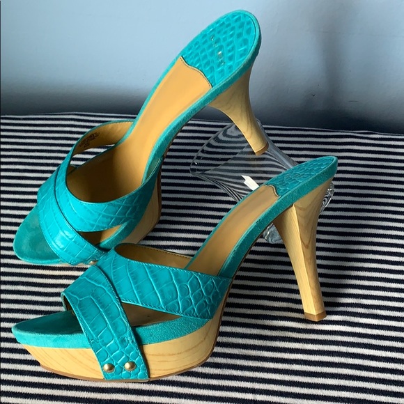 ocean blue sandals